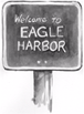 Eagle Harbor Welcome Sign Illustration